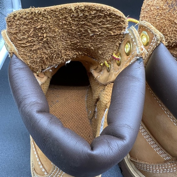Timberland Premium Wheat Tan Boots Juniors/Kids Size 3.5 M #12909 - Picture 10 of 11